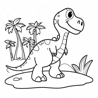 Dinosaur Coloring Page 1-3