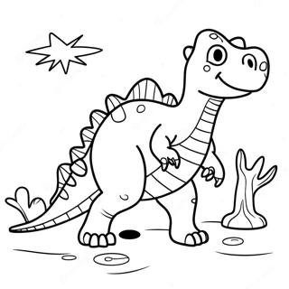 Dinosaur Coloring Page 1-4