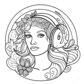 Album Cover Coloring Page 20003-16260