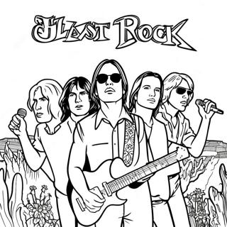 Classic Rock Album Cover Coloring Page 20004-16266