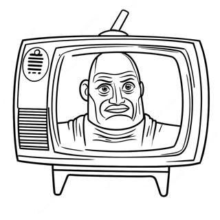 Titan Tv Man Coloring Page 2001-1715