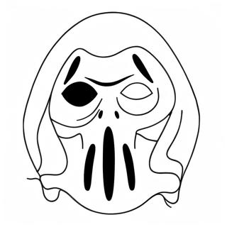 Ghostface Mask Coloring Page 20024-16275