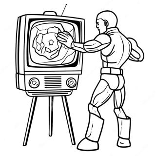 Titan Tv Man In Action Coloring Page 2002-1710