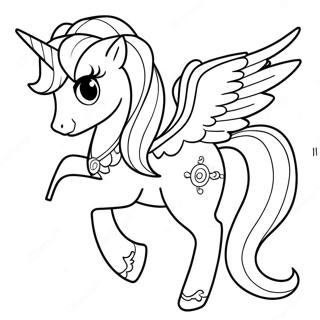 Celestia My Little Pony Coloring Page 20033-16279