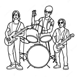 Rock Band Coloring Page 20063-16306