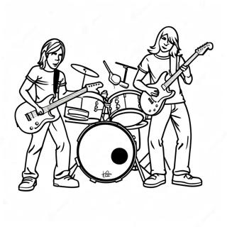 Rock Band Coloring Page 20063-16307