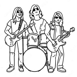 Rock Band Coloring Page 20063-16308