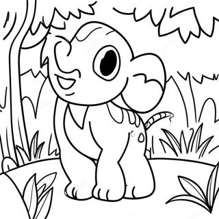 Exciting Jungle Adventure Coloring Page 20074-16324