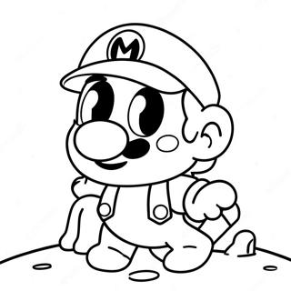 Super Mario Odyssey Cappy Coloring Pages