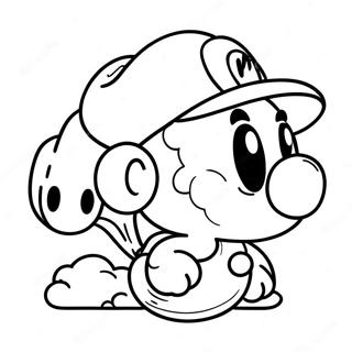 Super Mario Odyssey Cappy Coloring Page 20083-16320