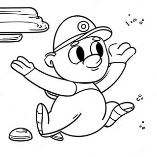 Cappy Flying Through The Sky Coloring Page 20084-16330