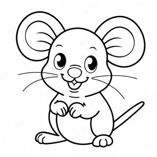 Cute Mouse Coloring Page 2011-1718