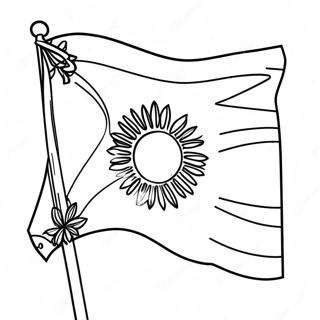 Argentina Flag Coloring Page 20123-16356