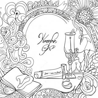 Yom Kippur Symbolic Coloring Page 20143-16368