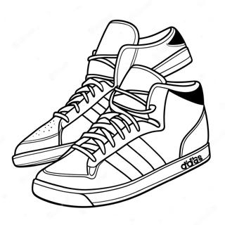 Adidas Sneakers Coloring Page 20154-16382