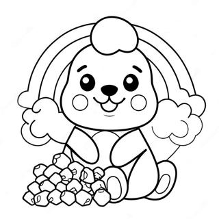 Rainbow Puppycorn Coloring Page 20164-16390