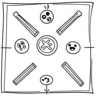 Tic Tac Toe Game Board Coloring Page 20193-16411