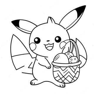 Pokemon Easter Coloring Pages