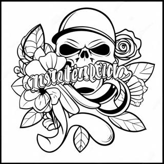 Gangsta Tattoo Coloring Pages