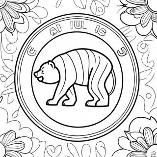 Chicago Cubs Logo Coloring Page 20223-16434