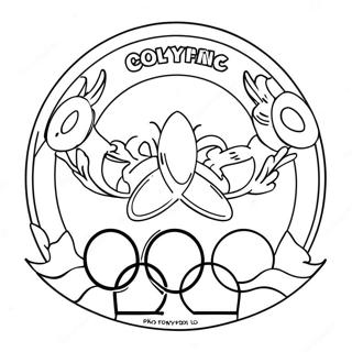 Olympics Logo Coloring Page 20283-16478