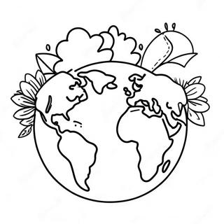 Happy Earth Day Coloring Pages