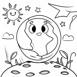 Happy Earth Day Coloring Page 20293-16498