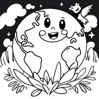 Happy Earth Day Coloring Page 20293-16500