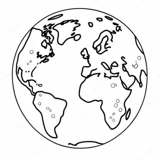 Colorful Earth With Smiling Faces Coloring Page 20294-16490