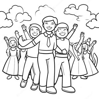 Homecoming Celebration Coloring Page 20313-16507