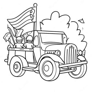 Homecoming Parade Float Coloring Page 20314-16509