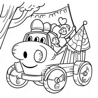 Homecoming Parade Float Coloring Page 20314-16510