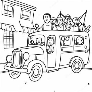 Homecoming Parade Float Coloring Page 20314-16511