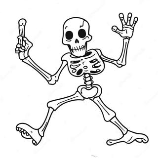 Funny Dry Bones Dancing Coloring Page 20324-16517