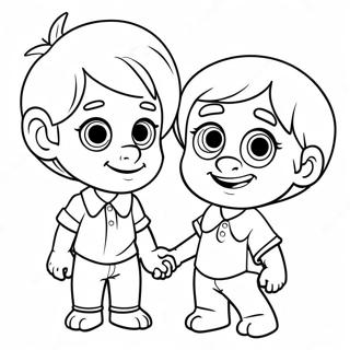 Luca And Alberto Friendship Coloring Page 2032-1739