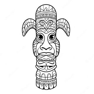 Totem Pole Coloring Page 20333-16524