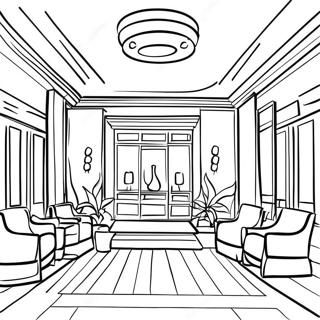 Hotel Coloring Pages