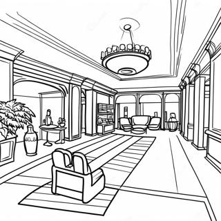 Hotel Lobby Coloring Page 20373-16550