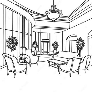 Hotel Lobby Coloring Page 20373-16551