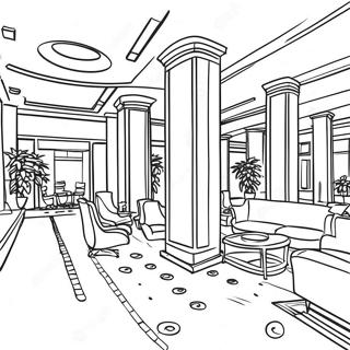 Hotel Lobby Coloring Page 20373-16552