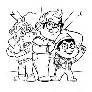 Onward Movie Characters Coloring Page 20383-16558