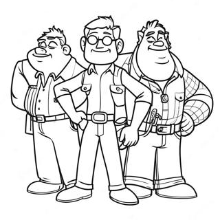 Onward Movie Characters Coloring Page 20383-16559