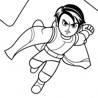 Ezra Bridger In Action Coloring Page 20394-16581