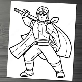 Ezra Bridger In Action Coloring Page 20394-16583