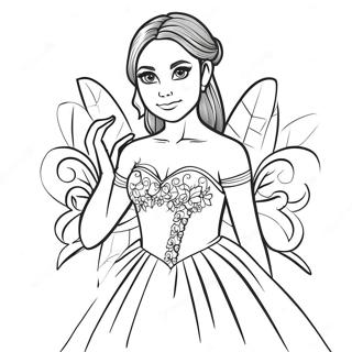 Elena Gilbert In Enchanting Dress Coloring Page 20404-16577