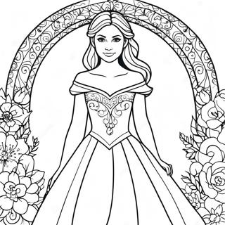 Elena Gilbert In Enchanting Dress Coloring Page 20404-16579