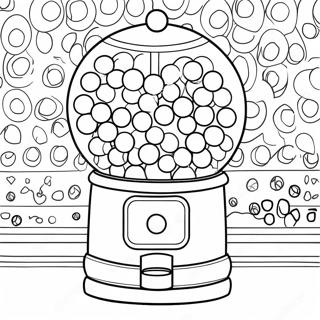 Gumball Machine Coloring Page 2041-1743