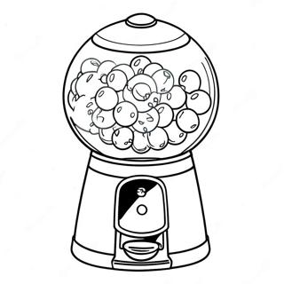 Gumball Machine Coloring Page 2041-1744