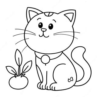 Cat Kid Coloring Pages