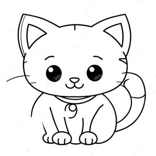 Cute Cat Kid Coloring Page 20453-16615